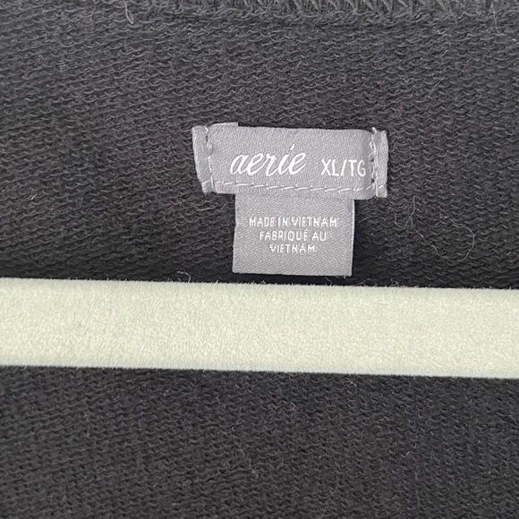 Aerie Fleece Wide Leg Button Down Jumpsuit - Picture 5 of 12